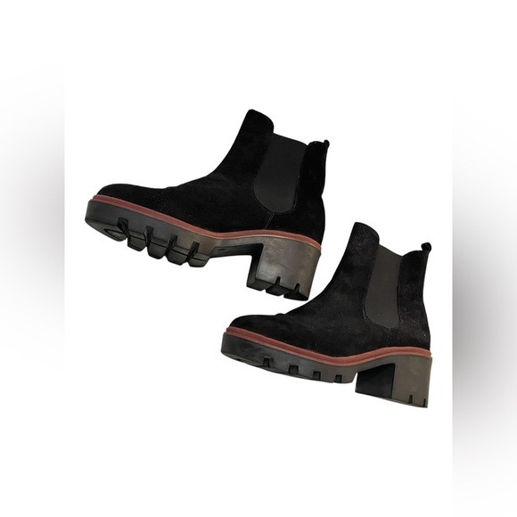 Antonio De Faria Suede Leather Chelsea Boots Platform Lug Sole...Size 8 - Picture 3 of 14